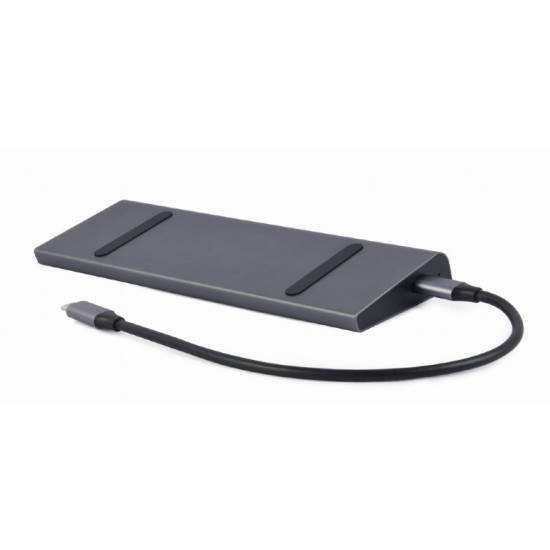 Adapter USB-C 9w1, HDMI, USB-C PD, VGA, DP, USBx3, Audio, LAN