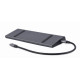 Adapter USB-C 9w1, HDMI, USB-C PD, VGA, DP, USBx3, Audio, LAN