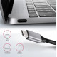 HMC-6GL Wieloportowy hub 3x USB-A, HDMI, RJ-45, USB 3.2 Gen 1 hub, PD 100W 20cm USB-C kabel