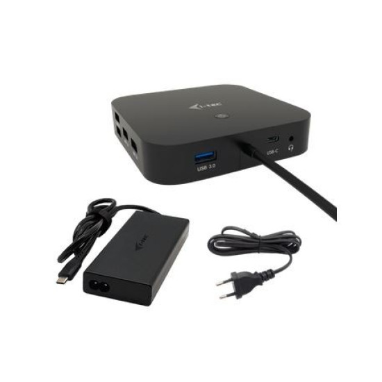 Stacja dokująca USB-C HDMI Dual DP Docking Station Power Delivery 100 W + i-tec Universal Charger 100 W 