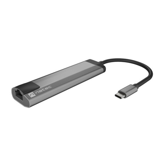 Stacja dokująca Multi Port Fowler Go USB-C - Hub 2x USB 3.0, HDMI 4K, USB-C PD, RJ45 