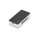 Czytnik kart 5-portowy USB 3.0 SuperSpeed, All-in-one, Czarno-srebrny