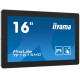 Monitor 15.6 cala TF1615MC-B1 IPS,pojemnościowa 10 punktów,450cd/m2,IP65,7H,HDMI,DP,VGA 