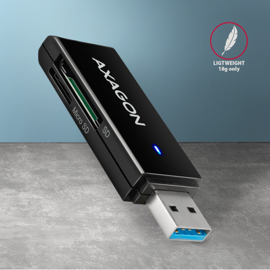 CRE-S2N Czytnik zewnętrzny kart USB-A 3. 2 GEN 1, 2-gniazda lun SD/microSD, UHS-I