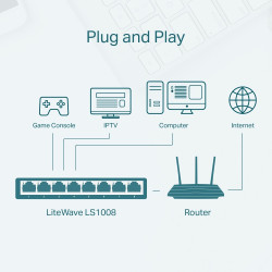 TP-Link LS1008 switch 8x10/100 