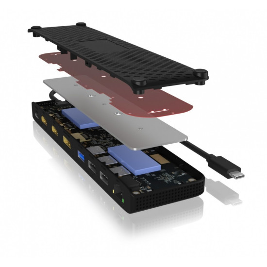Stacja dokująca IB-DK2116-C 12in1,HDMI,DP,LAN,USB 