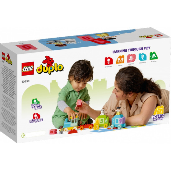 Klocki DUPLO 10954 Pociąg z cyferkami - nauka liczenia