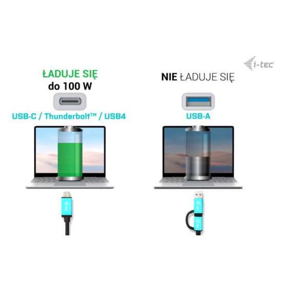Stacja dokująca USB 3.0 / USB-C / Thunderbolt 3 Dual Display Gen2 + Power Delivery 100W 