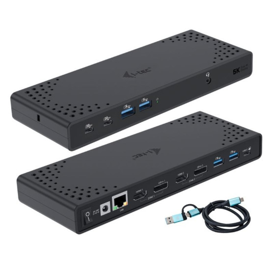 Stacja dokująca USB 3.0 / USB-C / Thunderbolt 3 Dual Display Gen2 + Power Delivery 100W 