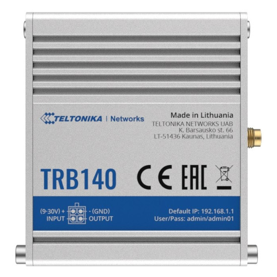 Bramka LTE TRB140 (Cat 4), 3G, 2G, PoE, USB 