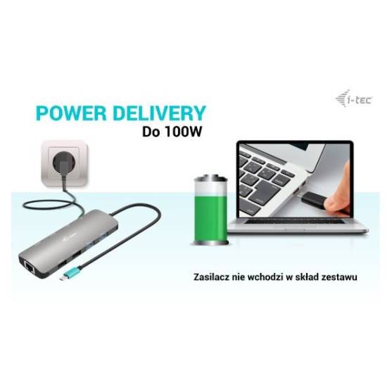 Stacja dokująca USB-C Metal Nano 2x HDMI Display + Power Delivery 100W 