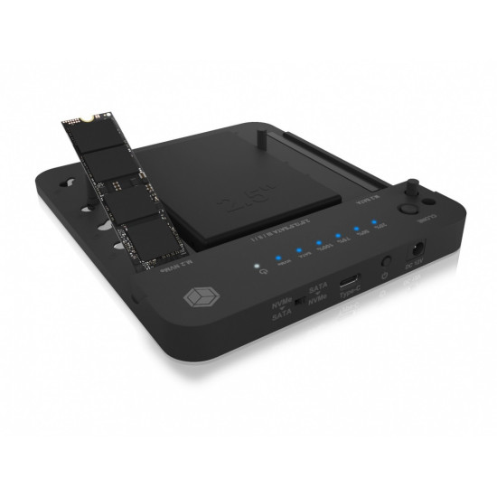 Stacja dokująca/klonująca IB-2915MSCL-C31 M.2 dla M.2 0NVMe i SATA 2,5/3,5 SSD/HDD 