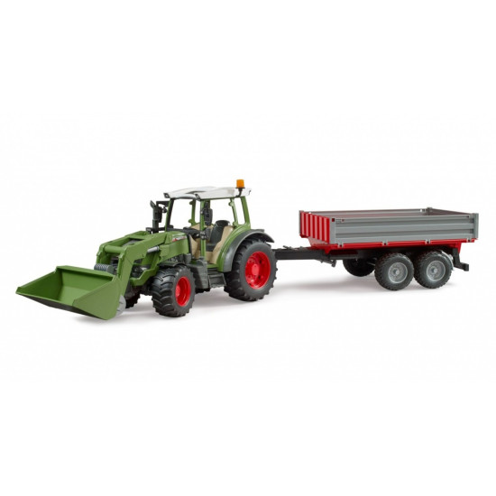 Ciągnik Fendt Vario 211 z ładowaczem czołowym i wywrotką