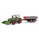 Ciągnik Fendt Vario 211 z ładowaczem czołowym i wywrotką