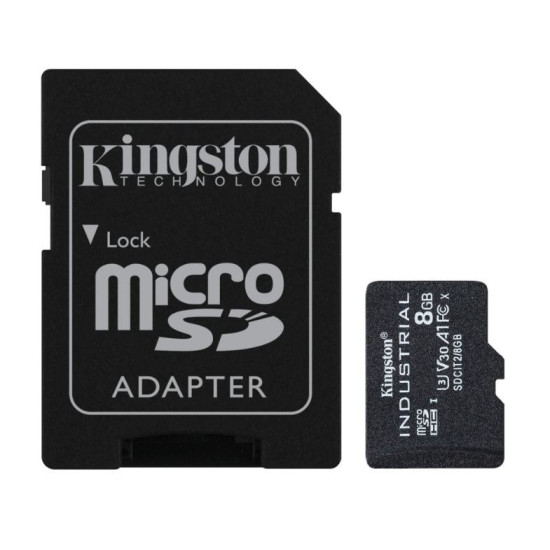 Karta pamięci microSD  8GB CL10 UHS-I Industrial bez adaptera 