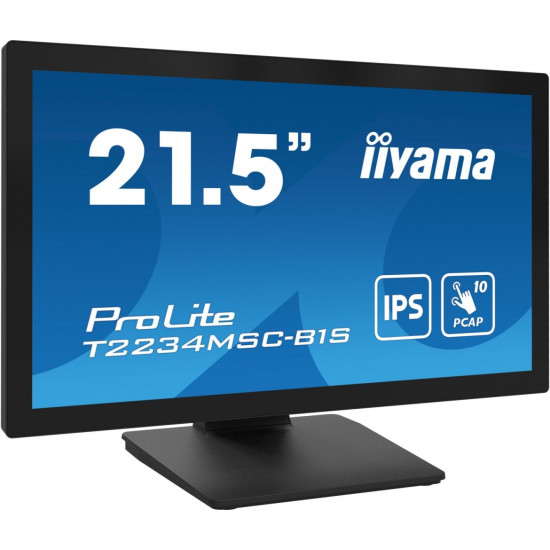 Monitor ProLite 21.5 cala T2234MSC-B1S IPS,10PKT.VGA,HDMI,DP 