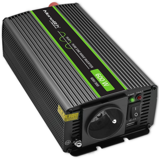 Przetwornica napięcia Monolith 1200 MS Wave | 12V na 230V |      600/1200W | USB 