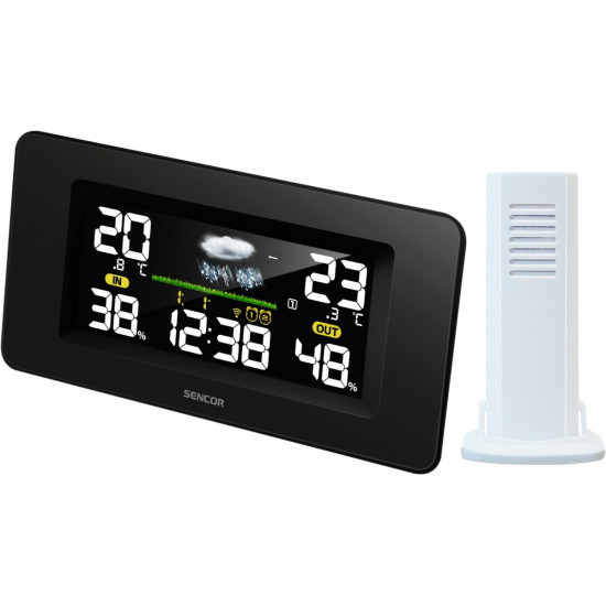 Stacja pogody SWS 5270 kolorowy wyświetlacz LCD 