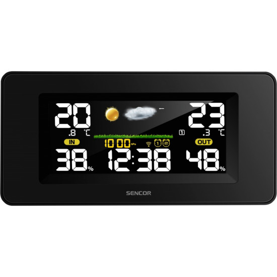Stacja pogody SWS 5270 kolorowy wyświetlacz LCD 