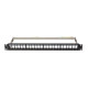 Patch panel pusty 24 porty 1U 19 cali ftp do modułów keystone czarny