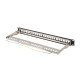 Patch panel pusty 24 porty 1U 19 cali ftp do modułów keystone czarny