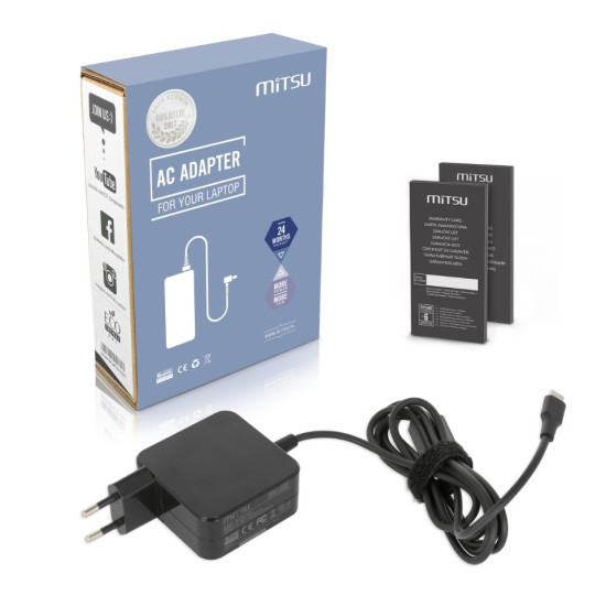 Zasilacz USB Type C 45W Czarny