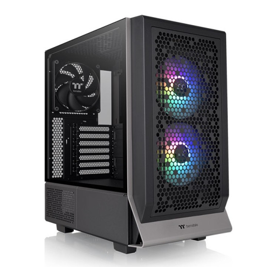 Obudowa Ceres 300 TG ARGBx2 Tempered Glass -Black 