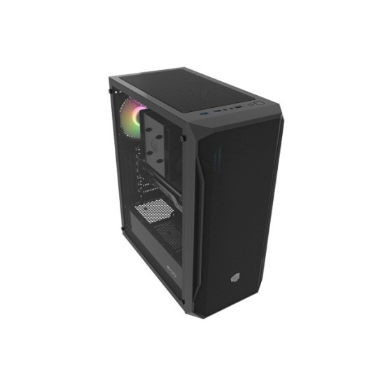 Obudowa Fury Shobo SH4 RGB Midi Tower z oknem Czarna 