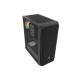 Obudowa Fury Shobo SH4 RGB Midi Tower z oknem Czarna 