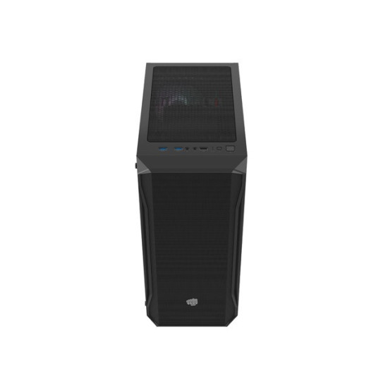 Obudowa Fury Shobo SH4 RGB Midi Tower z oknem Czarna 