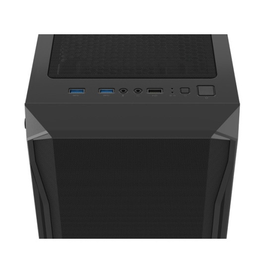 Obudowa Fury Shobo SH4 RGB Midi Tower z oknem Czarna 