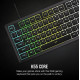Klawiatura mechaniczna K55 Core RGB Black 