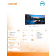 Monitor U3425WE 34.14 cala IPS Black/Curved/120Hz/WQHD/3440x1440/21:9/HDMI/DP/Thunderbolt/USB-C/USB/RJ-45/Speakers/3Y AES&PPG 
