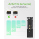 Obudowa dysku SSD IB-1807MT-C31 M.2 NVMe, USB 3.2(Gen2) Type-C, Aluminium 