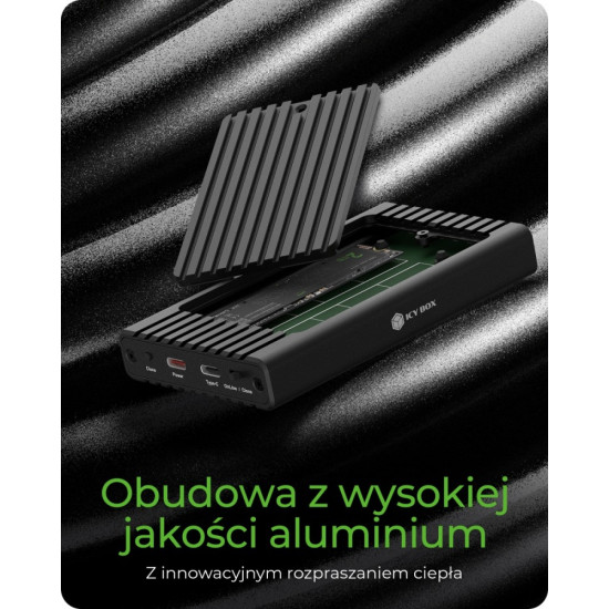 Stacja ICY BOX IB-2817MCL-C31 z funkcją klonowania dla 2x NVMe SSD 