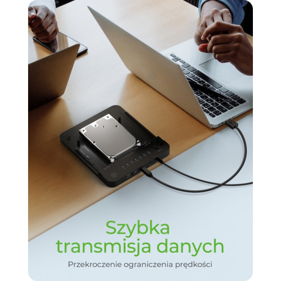 Stacja dokująca/klonująca IB-2915MSCL-C31 M.2 dla M.2 0NVMe i SATA 2,5/3,5 SSD/HDD 