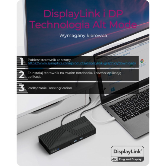 Stacja dokująca IB-DK2246-C 11in1,HDMI,DP,LAN,TYPE-C 