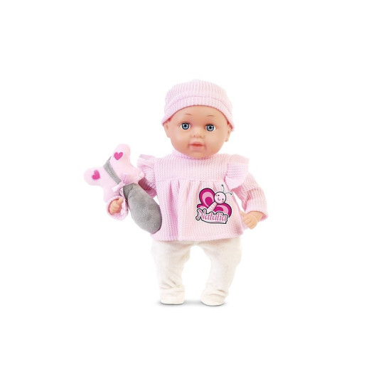 Lalka Natalia bobas 33 cm z zabawką