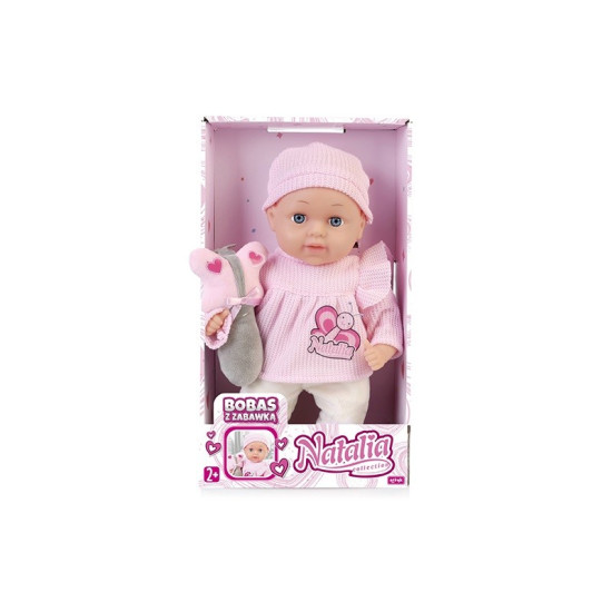 Lalka Natalia bobas 33 cm z zabawką