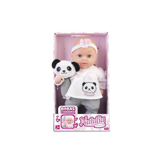 Lalka Natalia bobas 33 cm z zabawką