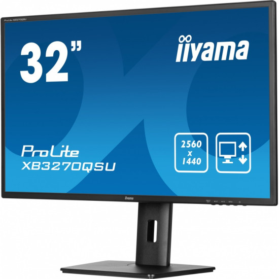 Monitor 32 cale XB3270QSU-B1 IPS,WQHD,HDMI,DP,100Hz,250cd,3ms,2x2W, 3xUSB(3.2),FlickerFree,VESA,HAS(150mm) 