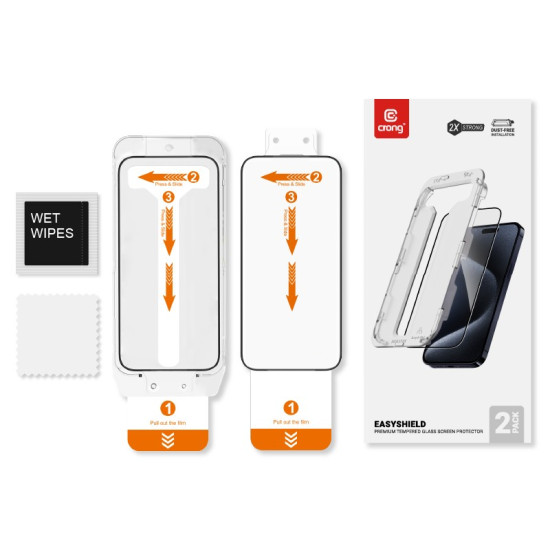 Szkło hartowane EasyShield 2-Pack -  iPhone 15 (2 sztuki)