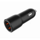 Ładowarka samochodowa 2xUSB-A QC3.0 36W czarna 