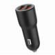 Ładowarka samochodowa 2xUSB-A QC3.0 36W czarna 