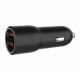 Ładowarka samochodowa 2xUSB-A QC3.0 36W czarna 