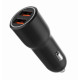 Ładowarka samochodowa 2xUSB-A QC3.0 36W czarna 