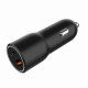 Ładowarka samochodowa USB-A/USB-C 38W PD czarna