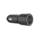 Ładowarka samochodowa 2xUSB-C PD 40W czarna 