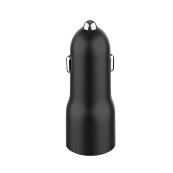 Ładowarka samochodowa 2xUSB-C PD 40W czarna 