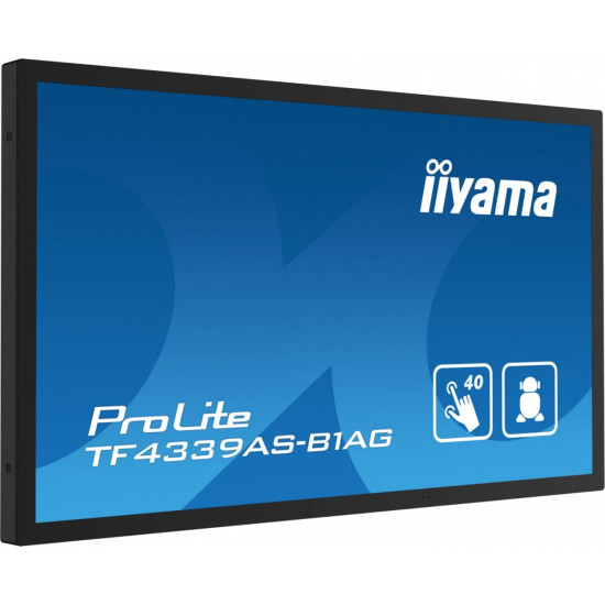 Monitor 43 cale TF4339AS-B1AG,IPS,4K,HDMIx2,DP,RJ45,3xUSB,40pkt, ANDROID,24/7 